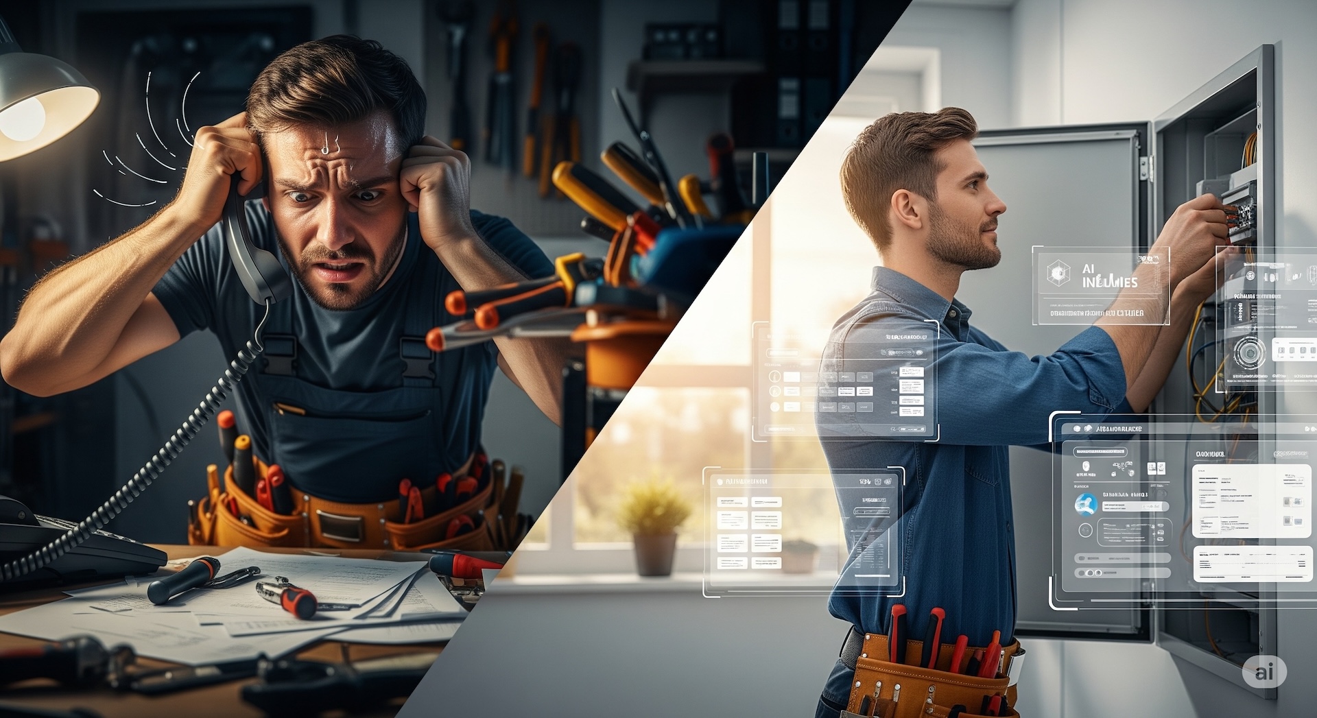 Professional handyman background